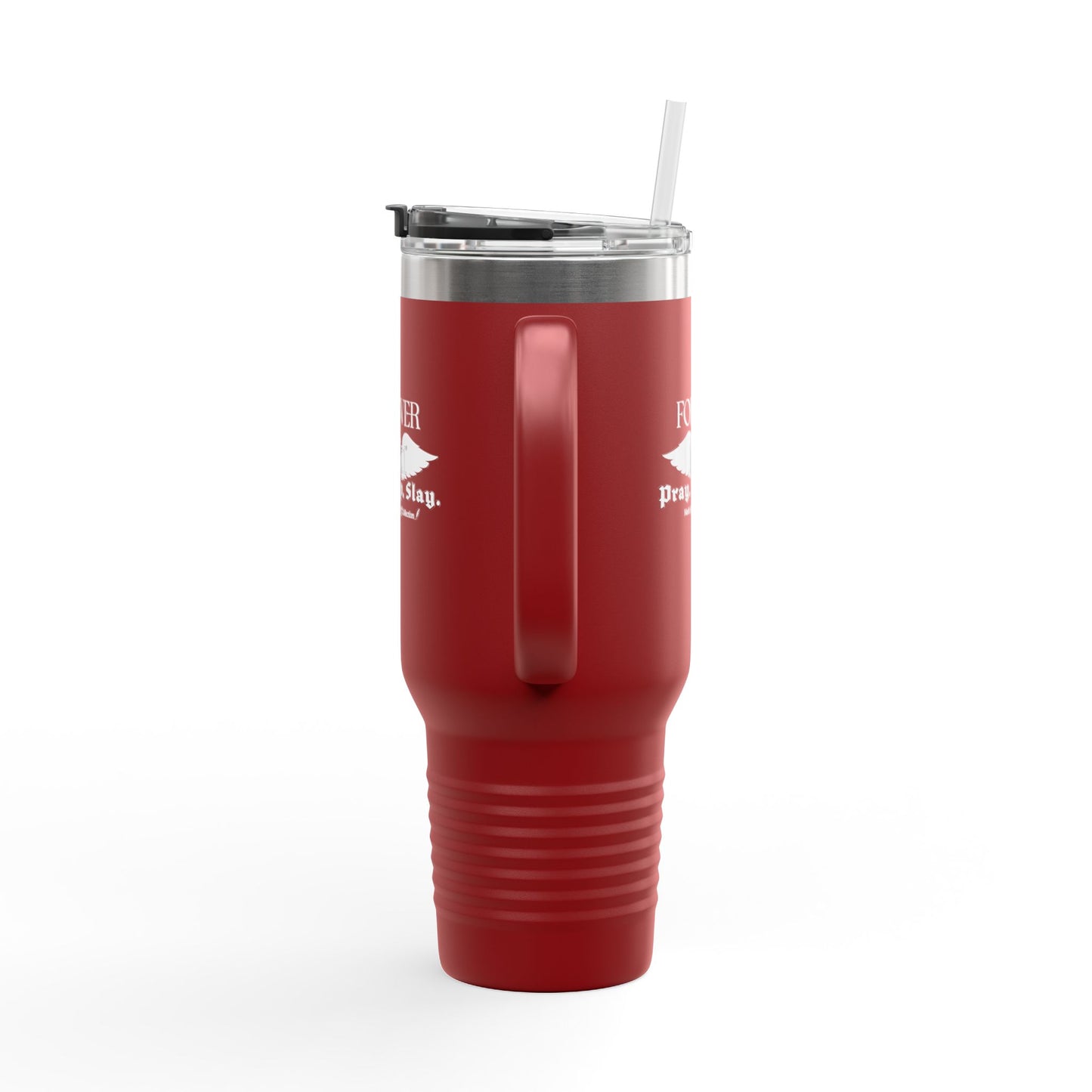PRAY. SIP. SLAY. by Mark Anthony Gable® Collection Forever Angel® Insulated Travel Mug, 40oz