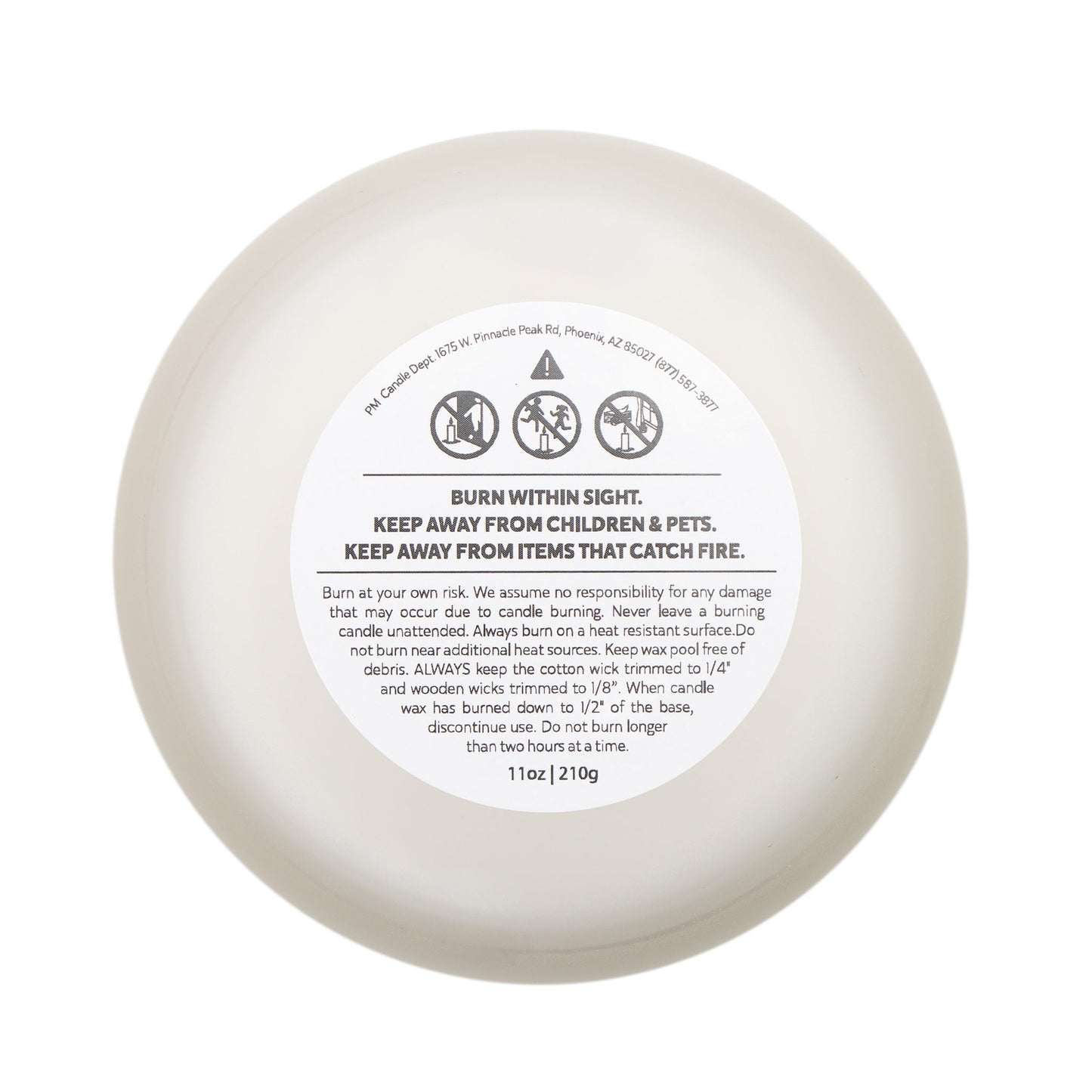 Forever Angel® Forever Light Candle 11oz Frosted Glass Soy Coconut Wax  Gift for Her  by "Mark Anthony Gable® Collection"