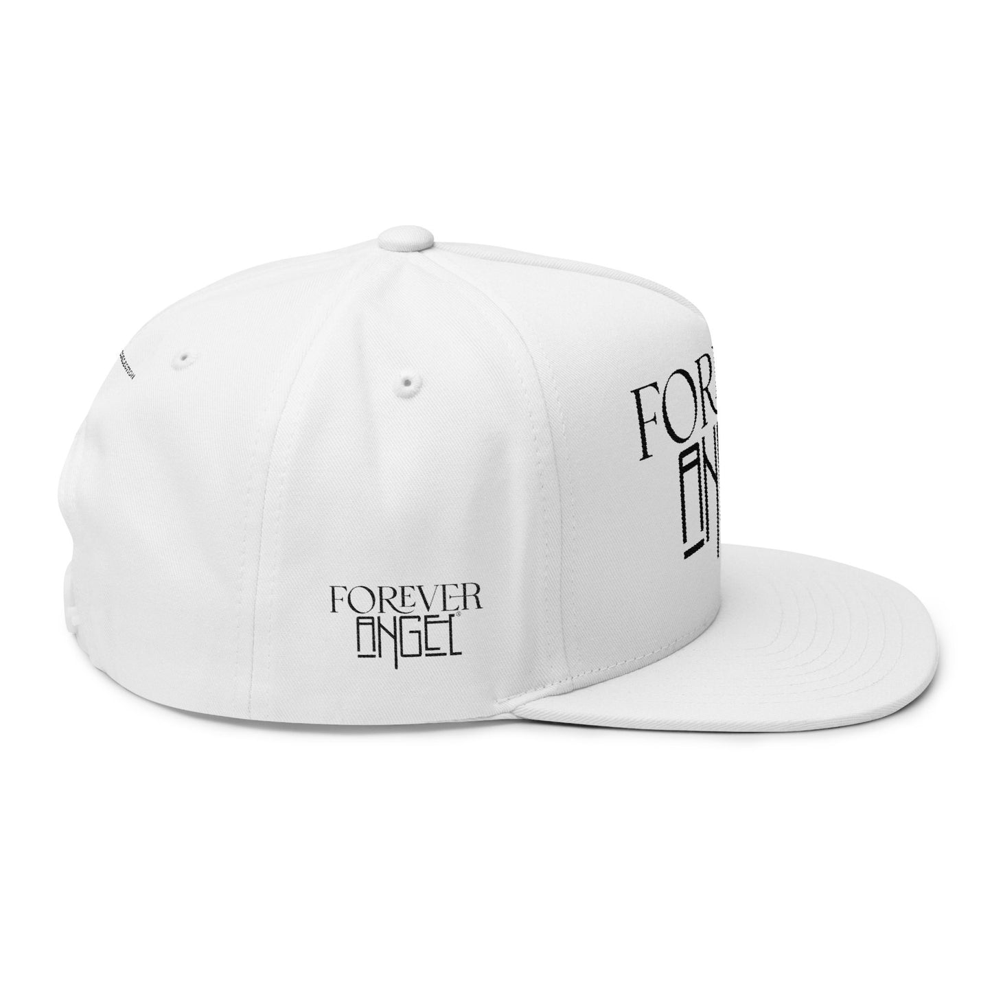 Forever Angel® Embroidered Hat – White \| Mark Anthony Gable® Collection Flat Bill Cap