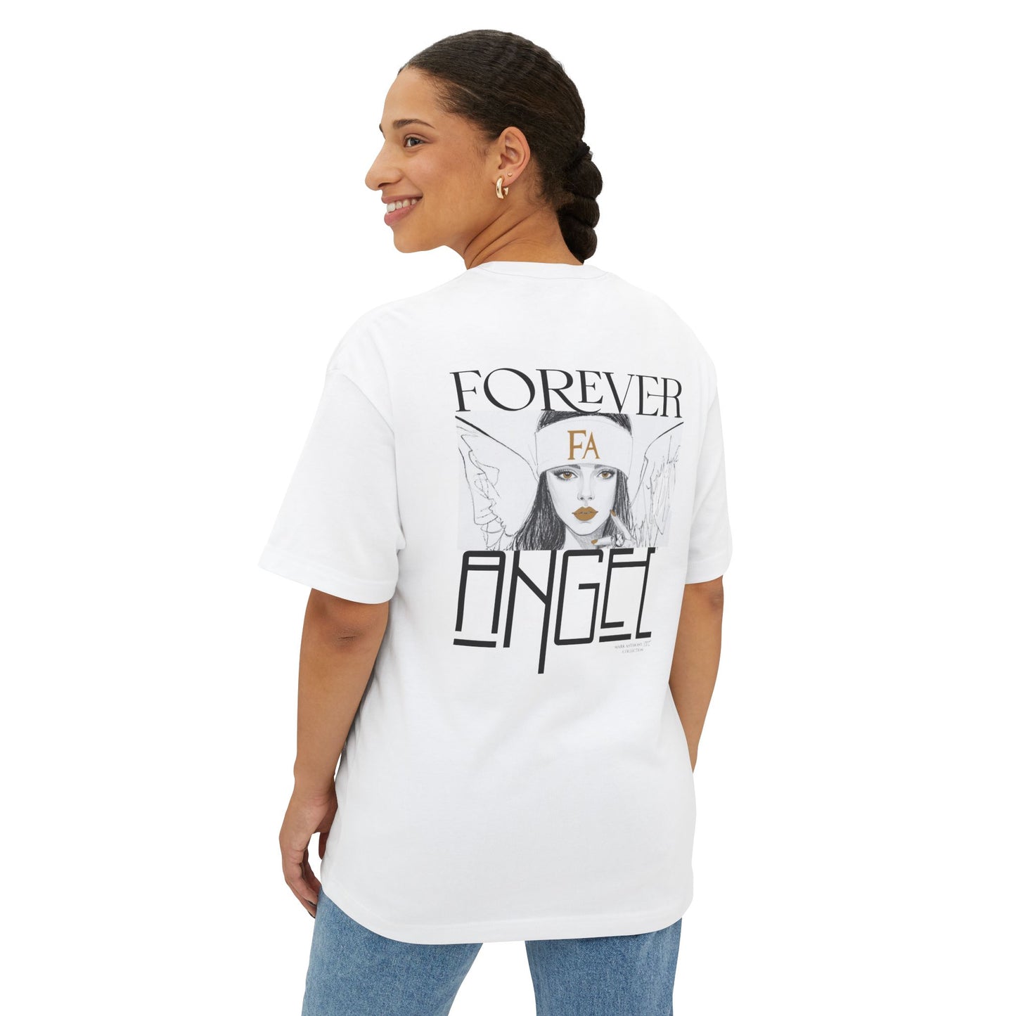 Forever Angel® Drop 001 Mark Anthony Gable® Collection Unisex Oversized Boxy Tee