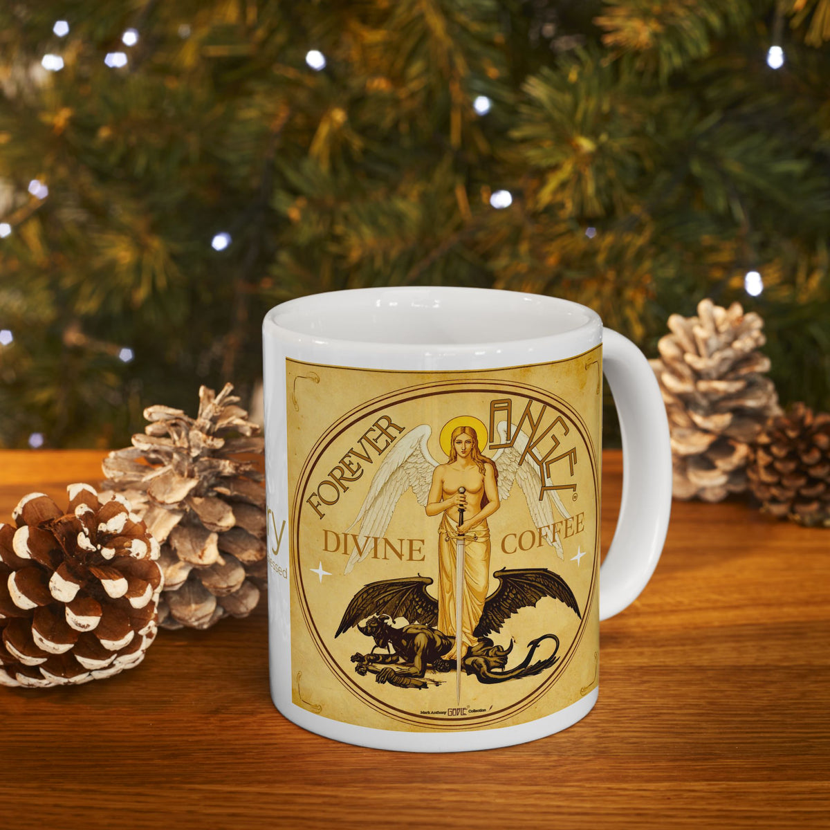 Personalized Forever Angel® Divine Coffee Mug | Custom Name | Beautifully Blessed | Inspirational Gift for Her | Mark Anthony Gable® 11oz