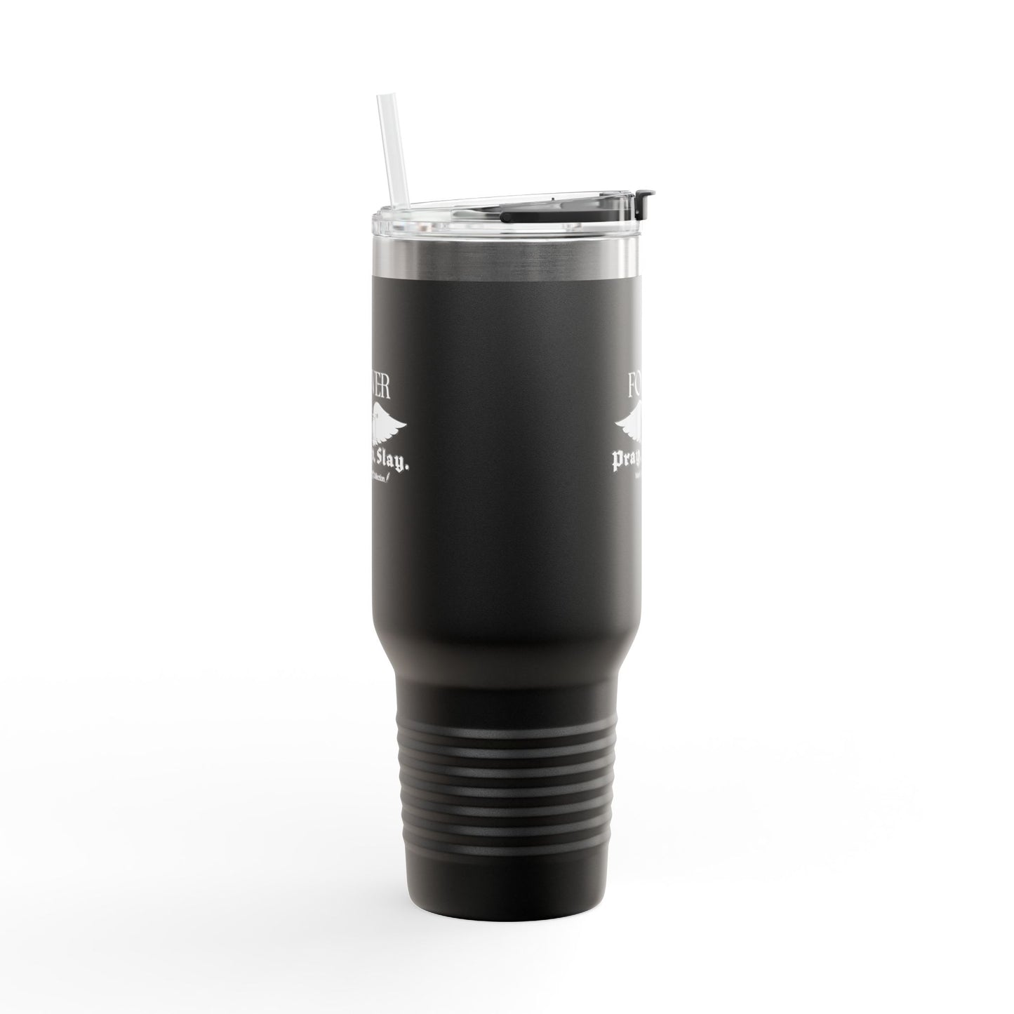 PRAY. SIP. SLAY. by Mark Anthony Gable® Collection Forever Angel® Insulated Travel Mug, 40oz