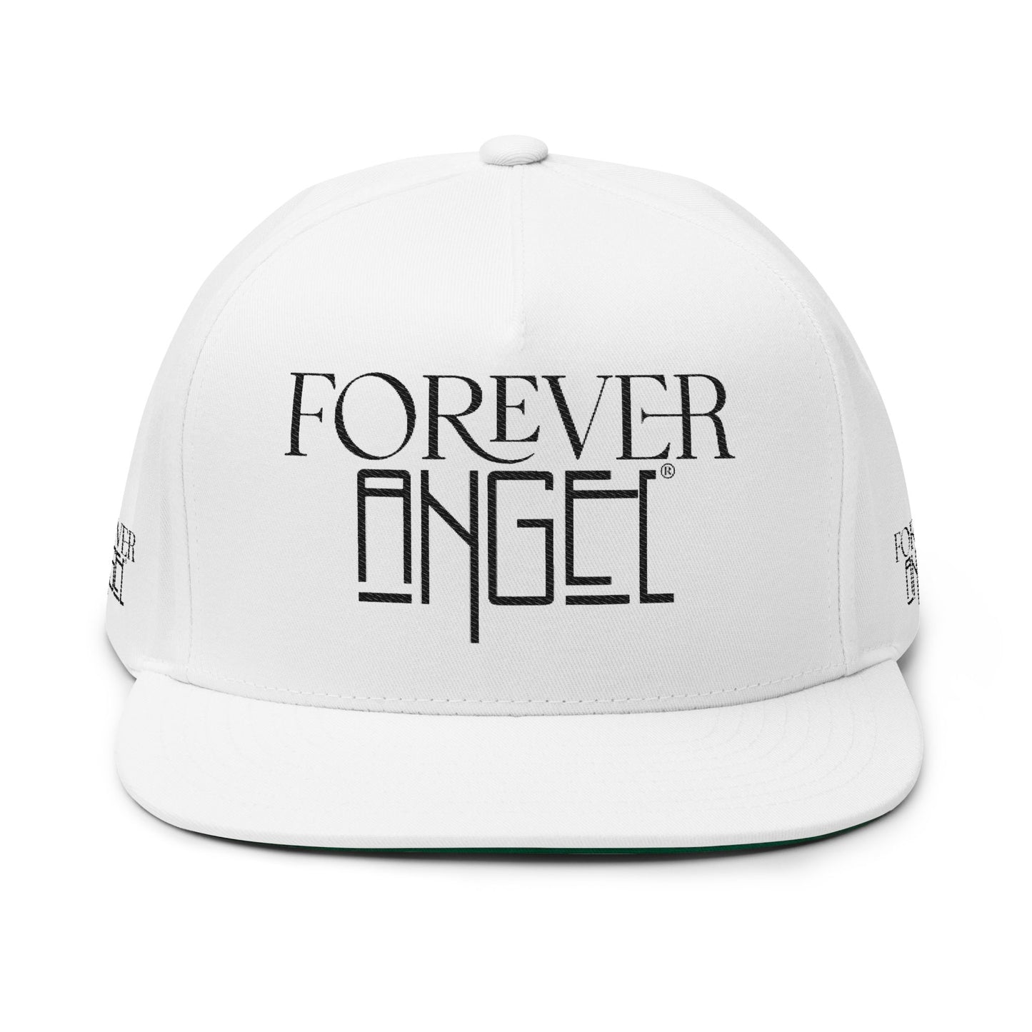 Forever Angel® Embroidered Hat – White \| Mark Anthony Gable® Collection Flat Bill Cap