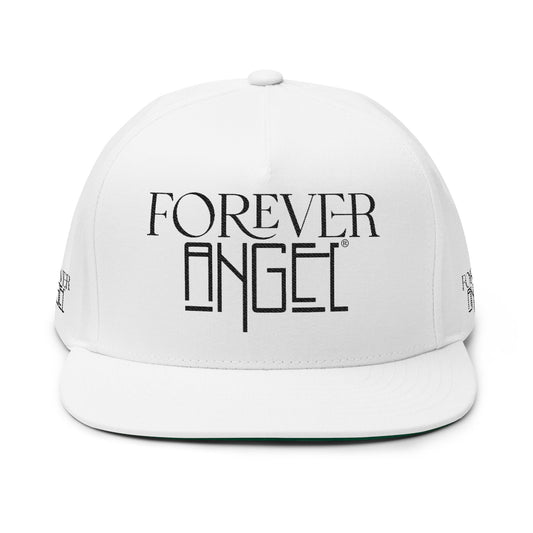 Forever Angel® Embroidered Hat – White \| Mark Anthony Gable® Collection Flat Bill Cap