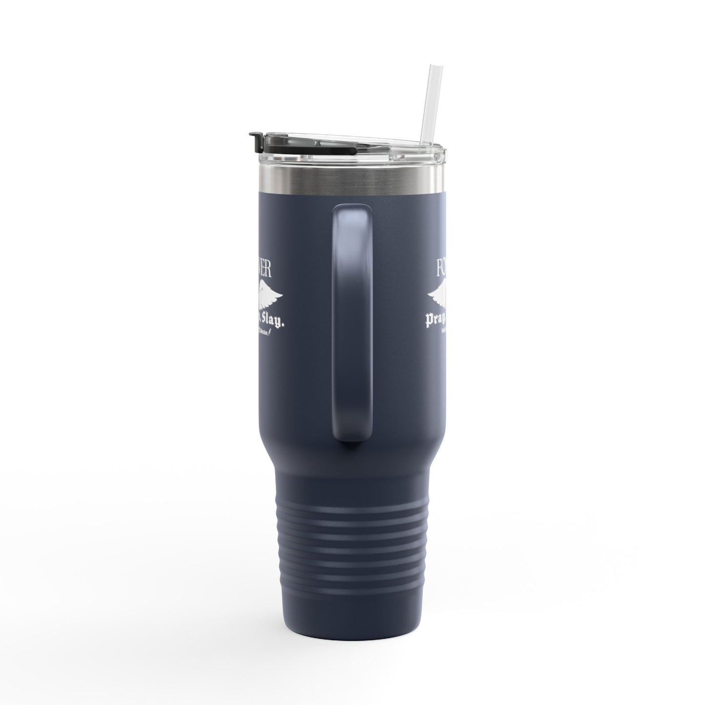 PRAY. SIP. SLAY. by Mark Anthony Gable® Collection Forever Angel® Insulated Travel Mug, 40oz