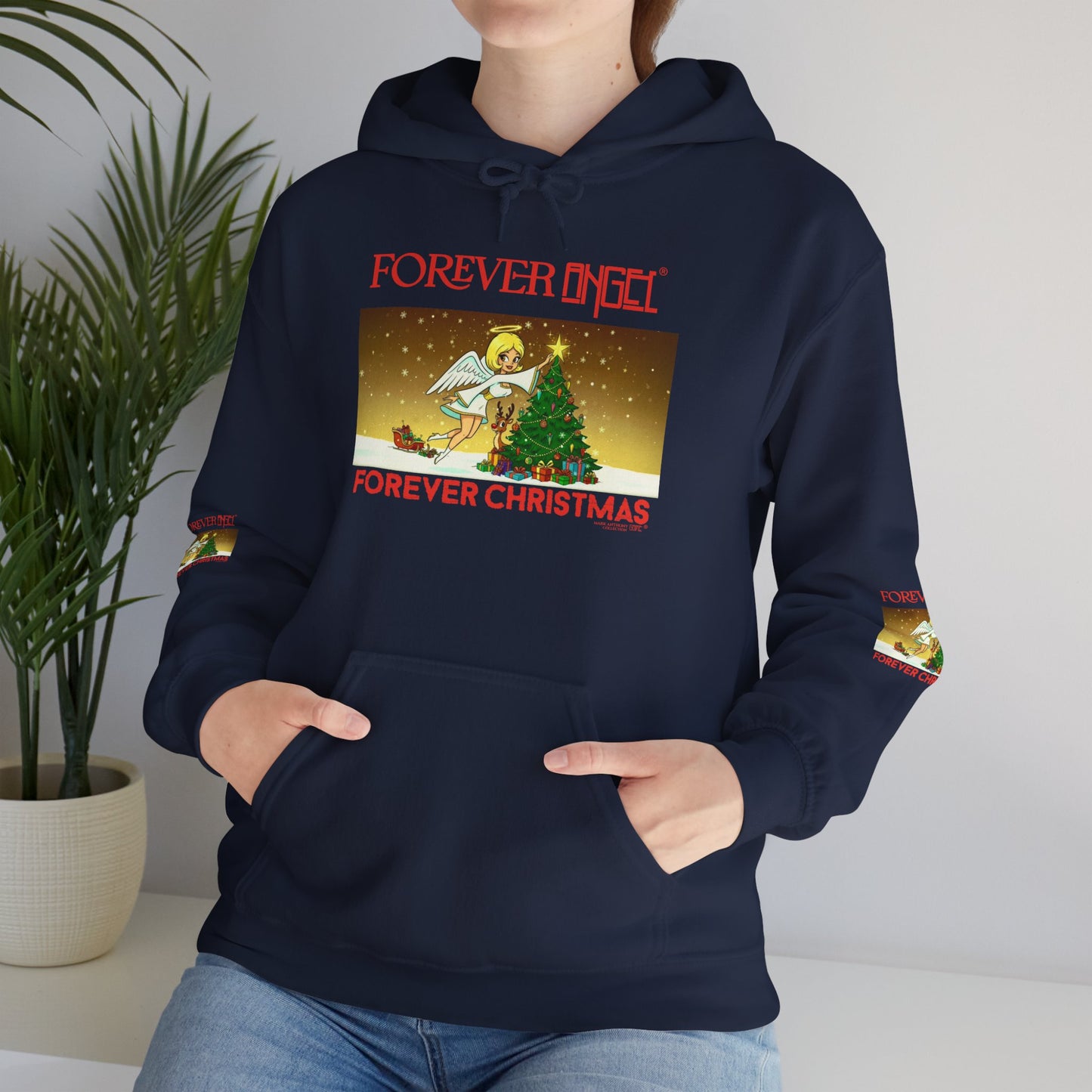 Forever Angel® Forever Christmas by Mark Anthony Gable® Collection Unisex Heavy Blend™ Hooded Sweatshirt
