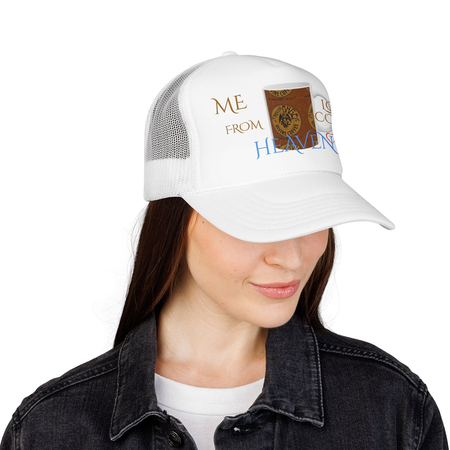 Forever Angel® Love Coffee From Heaven by Mark Anthony Gable® Collection | Unisex Foam Trucker Hat