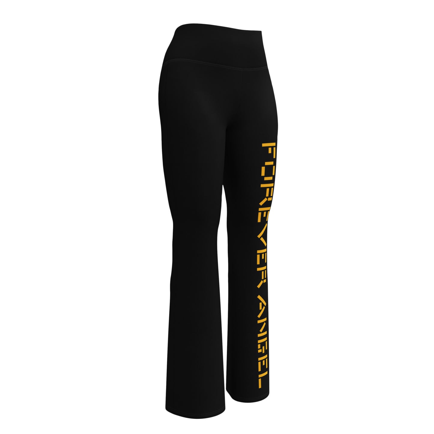 Flare leggings [BLACK COLOR] FOREVER ANGEL [GOLD FONT] by “Mark Anthony Gable Collection-FOREVER ANGEL”