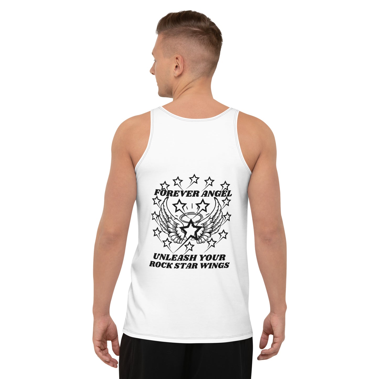 Unisex Tank Top FOREVER ANGEL UNLEASH YOUR ROCK STAR WINGS by "Mark Anthony Gable Collection-FOREVER ANGEL"