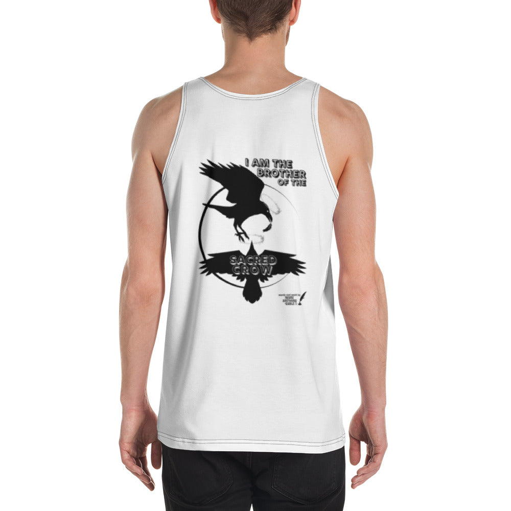 Unisex Tank Top I AM THE BROTHER OF THE SACRED CROW words and music by Mark Anthony Gable designed by “Mark Anthony Gable Collection”