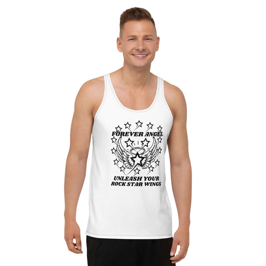 Unisex Tank Top FOREVER ANGEL UNLEASH YOUR ROCK STAR WINGS by "Mark Anthony Gable Collection-FOREVER ANGEL"