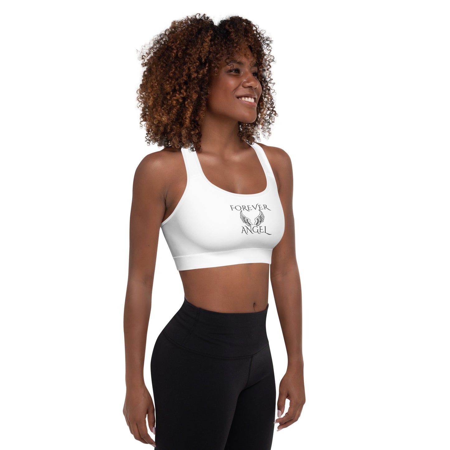 Padded Sports Bra FOREVER ANGEL by  "Mark Anthony Gable Collection-FOREVER ANGEL"