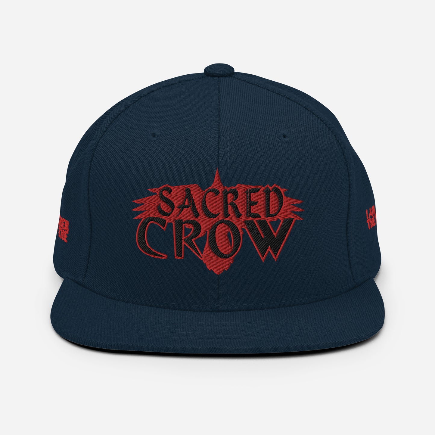 Snapback Hat I AM THE BROTHER OF THE SACRED CROW [Subtle Green Camo under Brim] by Mark Anthony Gable Collection