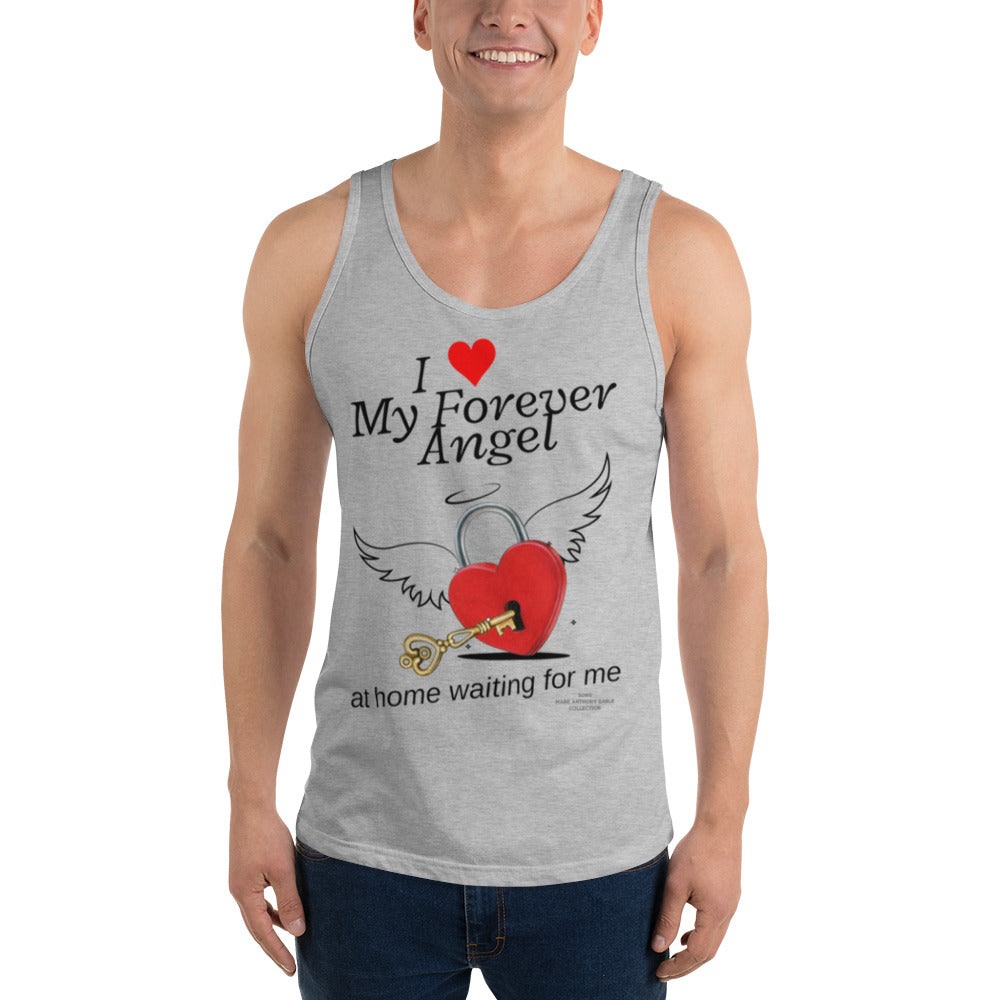 Men's Tank Top I ❤️ MY FOREVER ANGEL AT HOME WAITING FOR ME by "Mark Anthony Gable Collection-FOREVER ANGEL"