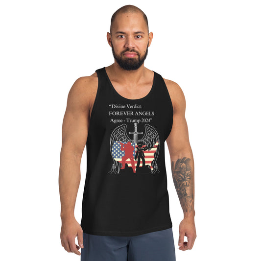 Men & Women Tank Top Divine Verdict FOREVER ANGELS Agree Trump 2024 by “Mark Anthony Gable Collection-FOREVER ANGEL “