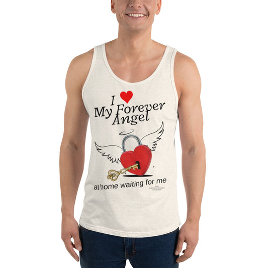 Men's Tank Top I ❤️ MY FOREVER ANGEL AT HOME WAITING FOR ME by "Mark Anthony Gable Collection-FOREVER ANGEL"