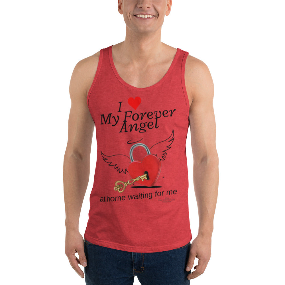 Men's Tank Top I ❤️ MY FOREVER ANGEL AT HOME WAITING FOR ME by "Mark Anthony Gable Collection-FOREVER ANGEL"