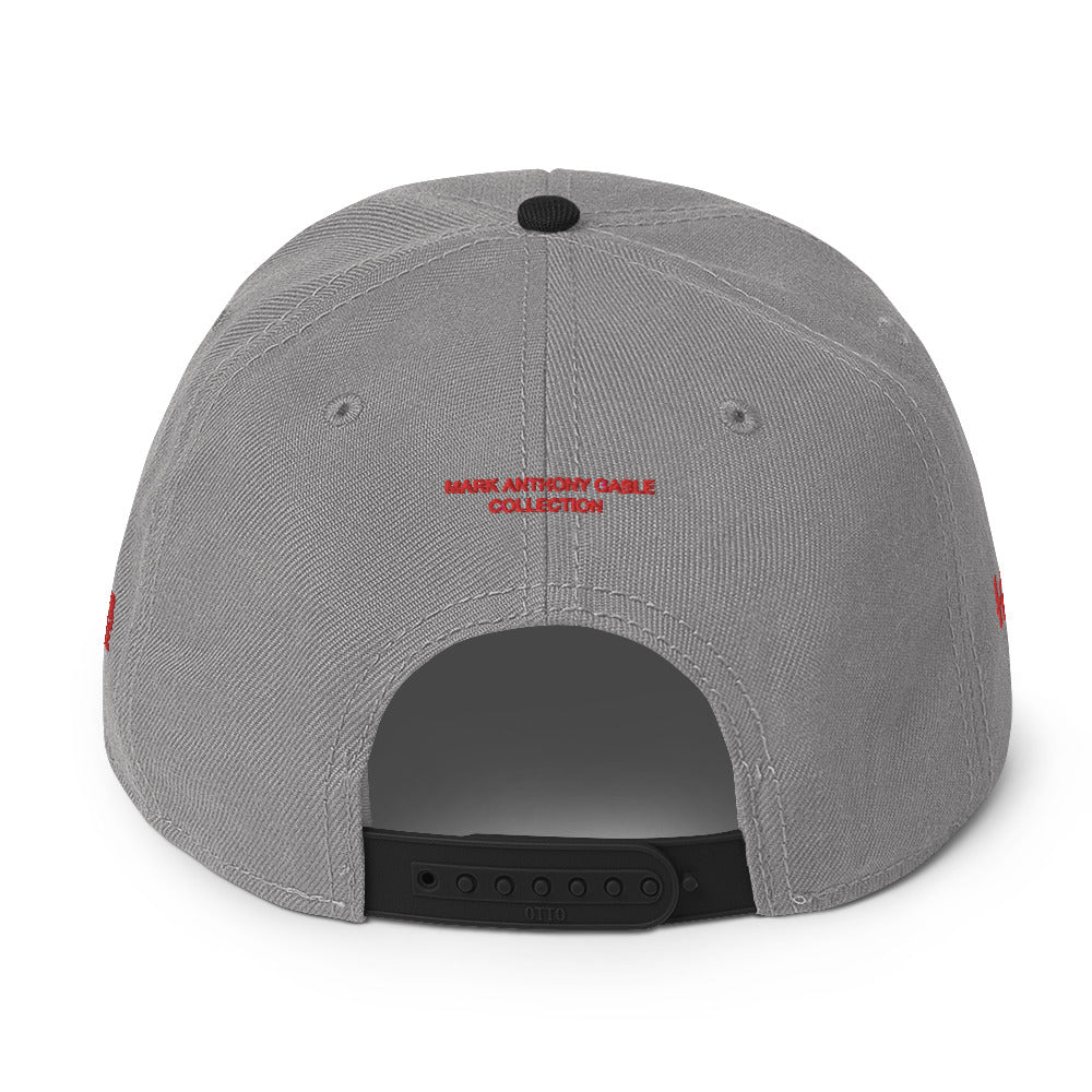 Snapback Hat I AM THE BROTHER OF THE SACRED CROW [Subtle Grey under Brim] by Mark Anthony Gable Collection