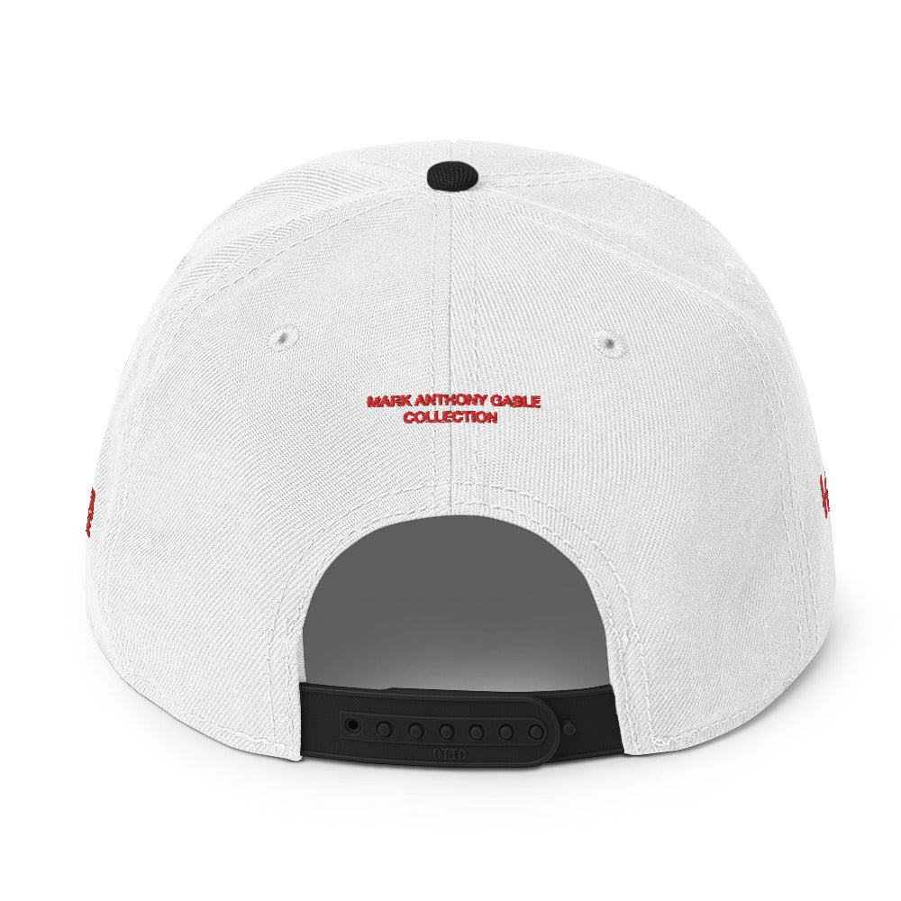 Snapback Hat I AM THE BROTHER OF THE SACRED CROW [Subtle Grey under Brim] by Mark Anthony Gable Collection