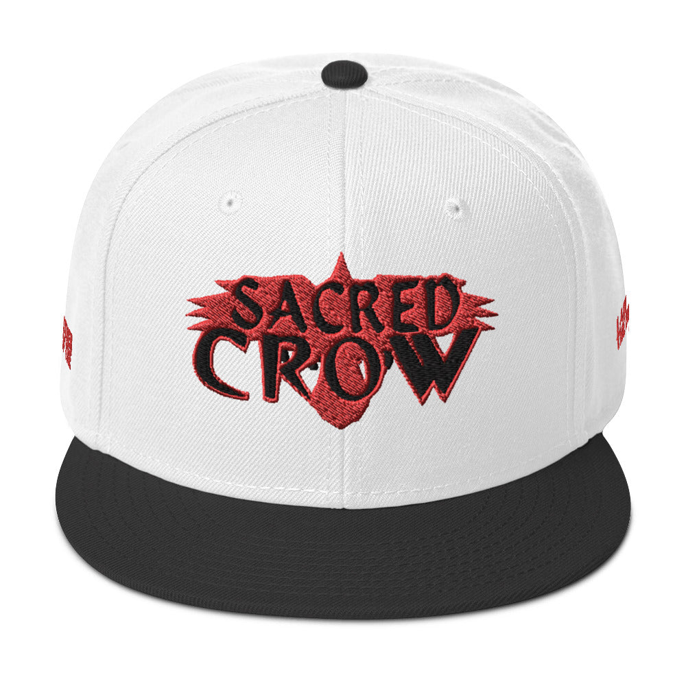 Snapback Hat I AM THE BROTHER OF THE SACRED CROW [Subtle Grey under Brim] by Mark Anthony Gable Collection