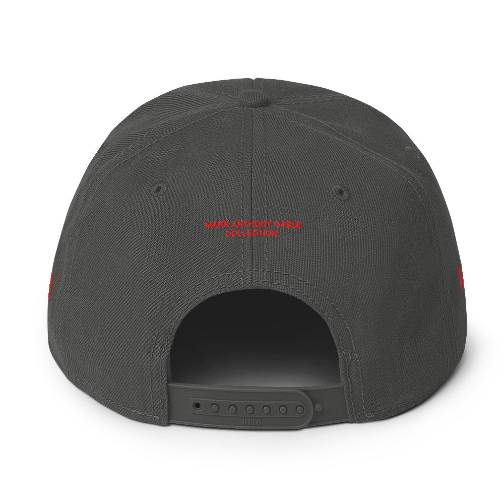 Snapback Hat I AM THE BROTHER OF THE SACRED CROW [Subtle Grey under Brim] by Mark Anthony Gable Collection