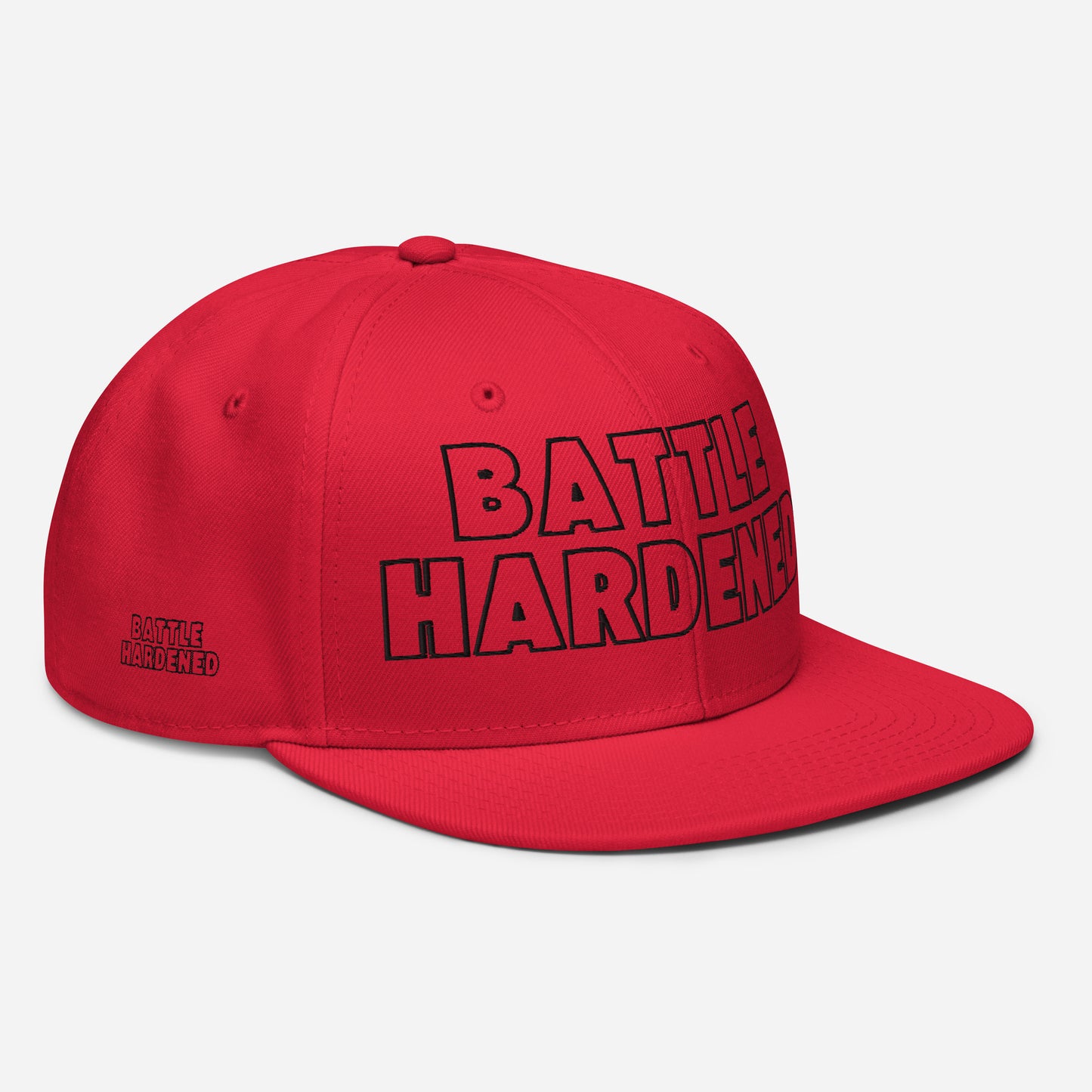 Snapback Hat BATTLE-HARDENED [Subtle Grey under Brim] by "Mark Anthony Gable Collection-Forever Angel"