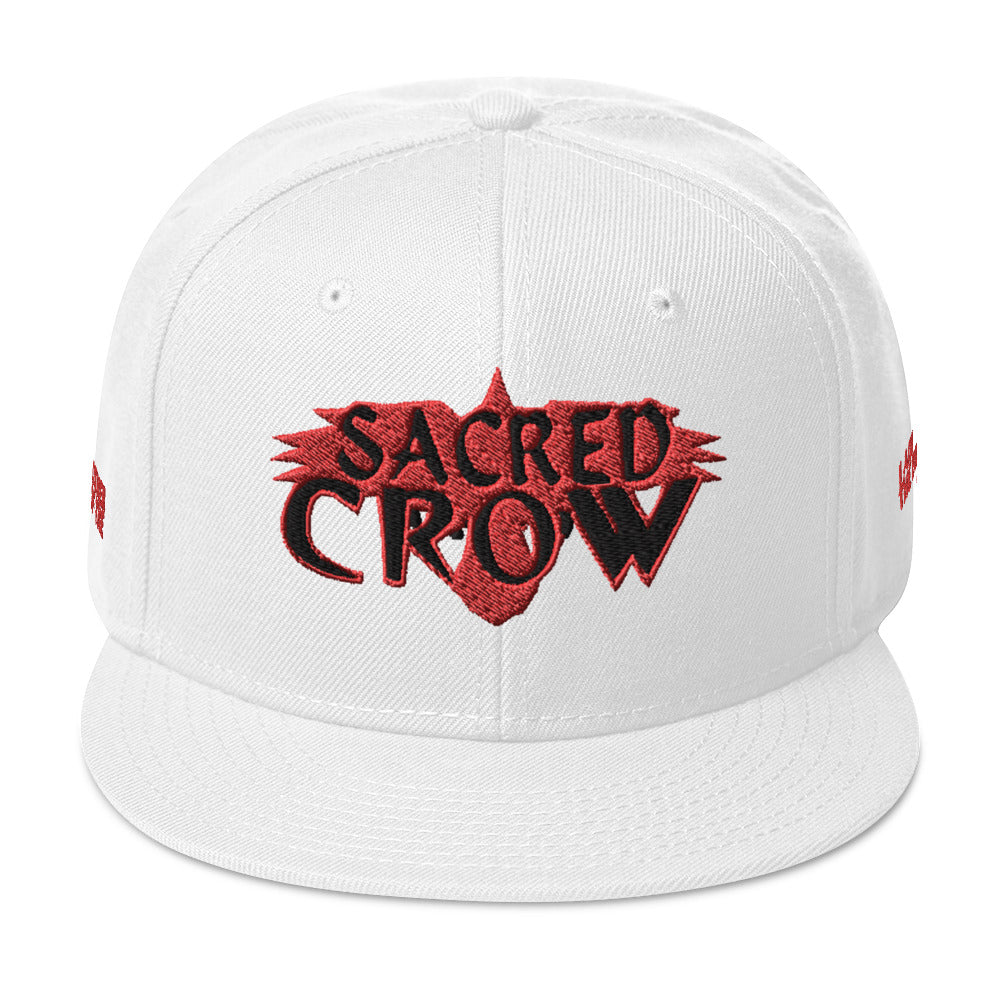 Snapback Hat I AM THE BROTHER OF THE SACRED CROW [Subtle Grey under Brim] by Mark Anthony Gable Collection