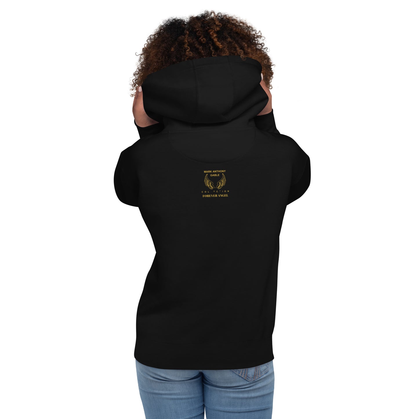 Unisex Hoodie-FOR GUYS & GIRLS FOREVER ANGEL [GOLD FONT] by "Mark Anthony Gable Collection-FOREVER ANGEL"