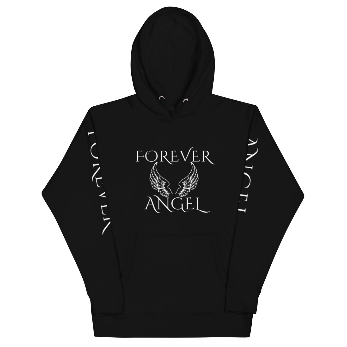 Unisex Hoodie-FOR GUYS & GALS-FOREVER ANGEL [SILVER FONT] by "Mark Anthony Gable Collection-FOREVER ANGEL"