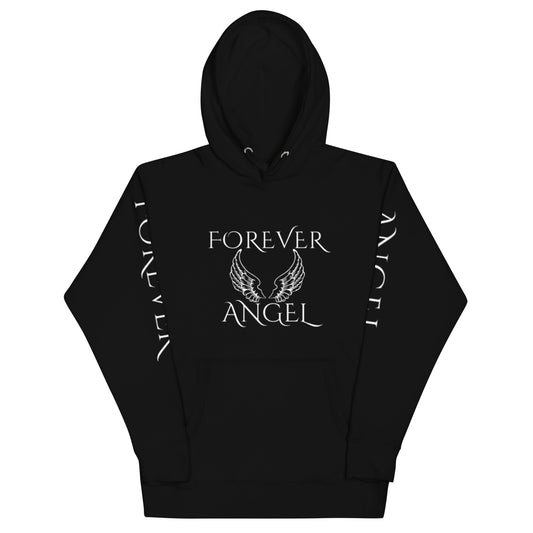 Unisex Hoodie-FOR GUYS & GALS-FOREVER ANGEL [SILVER FONT] by "Mark Anthony Gable Collection-FOREVER ANGEL"