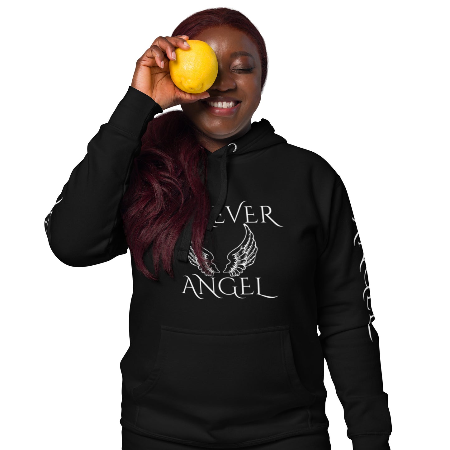 Unisex Hoodie-FOR GUYS & GALS-FOREVER ANGEL [SILVER FONT] by "Mark Anthony Gable Collection-FOREVER ANGEL"