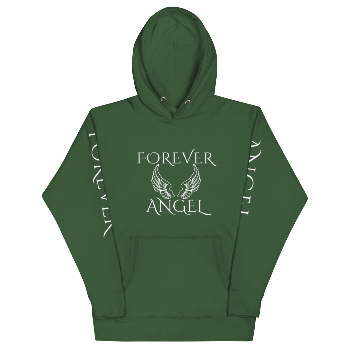 Unisex Hoodie-FOR GUYS & GALS-FOREVER ANGEL [SILVER FONT] by "Mark Anthony Gable Collection-FOREVER ANGEL"