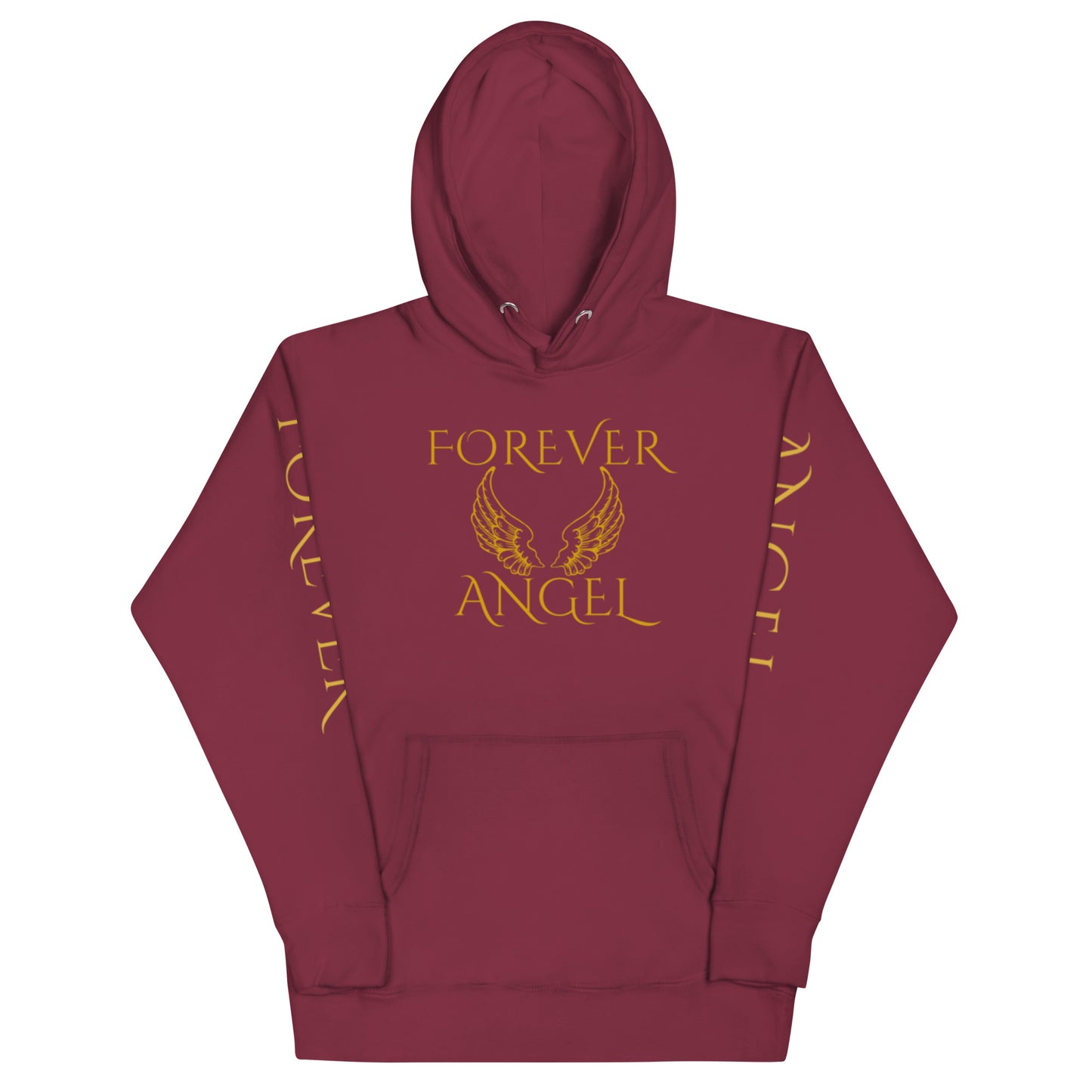 Unisex Hoodie-FOR GUYS & GIRLS FOREVER ANGEL [GOLD FONT] by "Mark Anthony Gable Collection-FOREVER ANGEL"