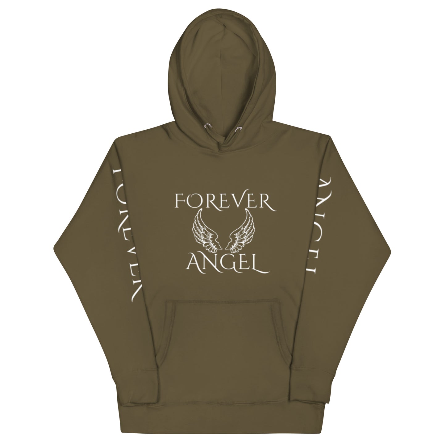 Unisex Hoodie-FOR GUYS & GALS-FOREVER ANGEL [SILVER FONT] by "Mark Anthony Gable Collection-FOREVER ANGEL"