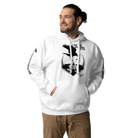 Unisex Hoodie I AM THE BROTHER OF THE SACRED CROW words and music by Mark Anthony Gable by Mark Anthony Gable Collection